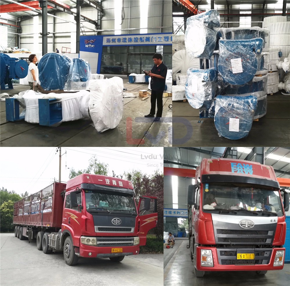 發往遼寧盤錦的軟密封法蘭蝶閥今日裝車啟程